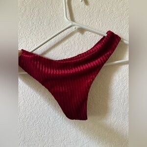 SHEIN Velvet Red Swim Bottom